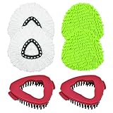 Mop Heads Replacement for Ocedar, Mop Replace Head for Ocedar EasyWring 1 Tank, Microfiber Spin Mop Refills, Include 4 Spin Mop Replacement Head Deep Cleaning Machine Washable with 2 Scrubber Mop Head