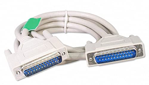 Mak World ® DB25 Male to DB25 Male Pin Serial Port Cable RS232-3 Meter ...