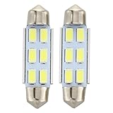 Einsetzen und loslegen. Gaoominy LED-Soffittenlampe, 5630 SMD, weißes Licht, 12 V Gleichstrom, 41 mm, niedriger Verbrauch