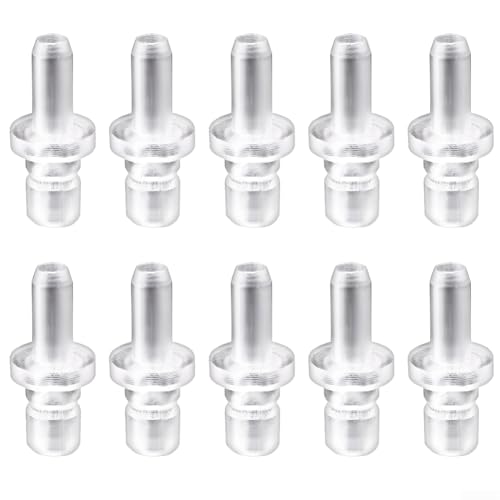 Paquete de 10 conectores de tubo de leche para máquina de café NIVONA, sistema de leche, piezas de repuesto de material ABS, 2,18 cm de altura, accesorios negros y transparentes para cocina