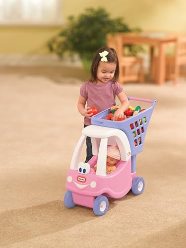 Little Tikes Princess Cozy Coupe Shopping Cart - Carrello Giocattolo Per Bambini E Ragazzi, Capiente, Incoraggia Il Gioco Creativo, Età 3-10 Anni - 3