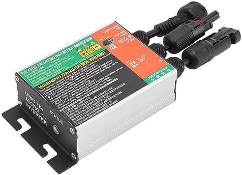 Compact Micro Solar Inverter for Small Solar Systems, Efficient Grid Tie for Proper Electricity Generation, Safety Precautions, Easy Installation – 600W (GMI-180L-AC110V)