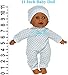 11 inch Soft Body Hispanic Newborn Baby Doll in Gift Box - Doll Pacifier Included