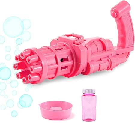 Siang Pure 8 Hole Electric Gatling Bubble Gun for Kids with Soap Solution Indoor and Outdoor Toys for Toddlers Bubble Maker Gun Machine for Girls, Boys and for Parties (Multicolor, 3+ Year) (B0DD8TT1GS) Amazon Price History, Amazon Price Tracker