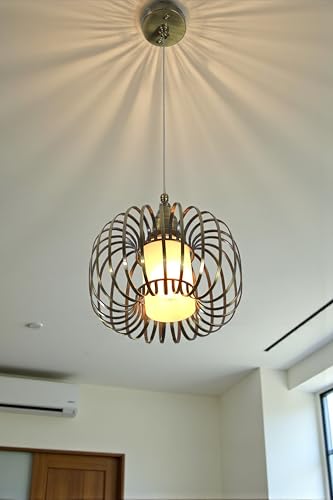 Image of Prop It Up Vintage Chandelier, Golden Antique Glass Bell Pendant Light for Home, Medium, Decorative Tassel, Ceiling Mount, Indoor Lighting, 30x30x90cm, Without Bulb