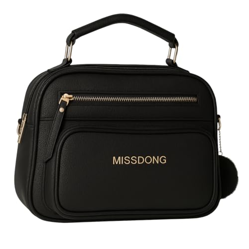 Bolsa Bag Feminina Média Baú Elegante Alça Ombro E Tiracolo (Preto)
