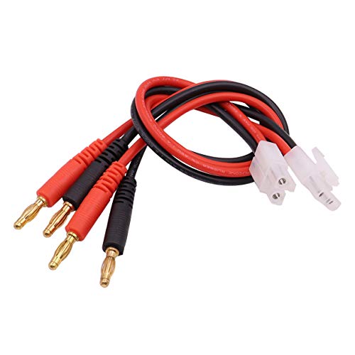 Cable de carga Tamiya a Banana 4.0mm robusto con aislamiento 2
