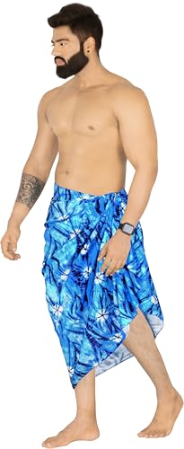HAPPY BAY Men's Sarong Cover Up Swim Beach Wraps2