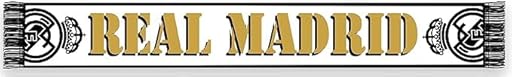 Real Madrid - Bufanda Telar N7 - Producto Oficial con Licencia (Blanco) | Ya disponible en tu tienda friki favorita! En mundofriki.es!