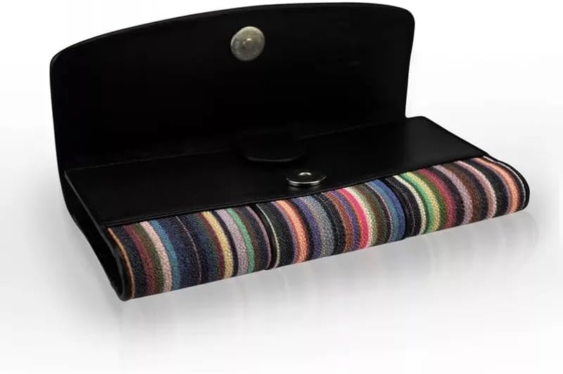 ファッションストライプデザイナー本物のエイ革レディースカード財布エキゾチックスケートスキン女性電話ケース女性ロングクラッチ財布、HF