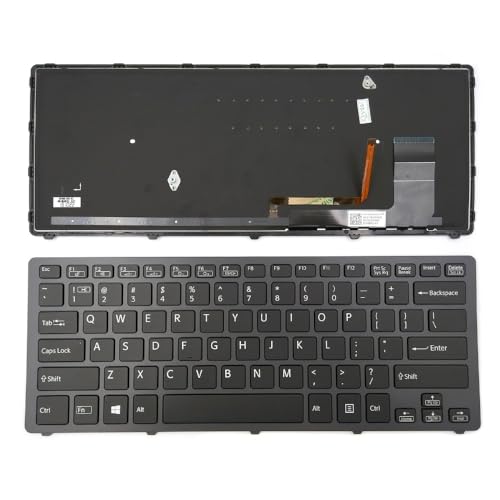 Clavier noir rétroéclairé Sony VAIO SVF14N pour réparer les touches bloquées ou usées du PC