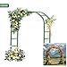 Adorox Adorox 7.8ft Garden Arch Trellis for Climbing Plants, Metal Arch Frame, Pumpkin Archway Outdoor Garden Arbors and Arches for Halloween Christmas Birthday Party Baby Shower Decoration (Green)