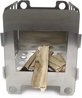 HTTMT- ET-Cook002-M- Portable Camping Wood Stove Backpacking Folding Lightweight Pocket Stove