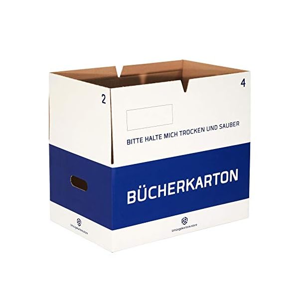 Bücherkartons Professionell - 10 Stück - 35 Liter - Entfaltet sich Automatisch - Selbstschließend - Bücherboxen… – Bild 6