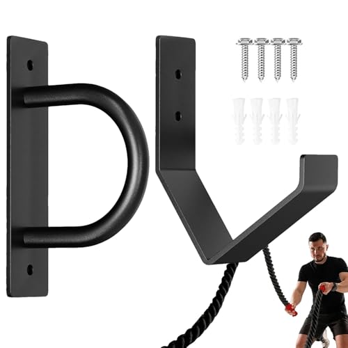 Soporte de entrenamiento en acero resistente para cuerdas pesadas 2