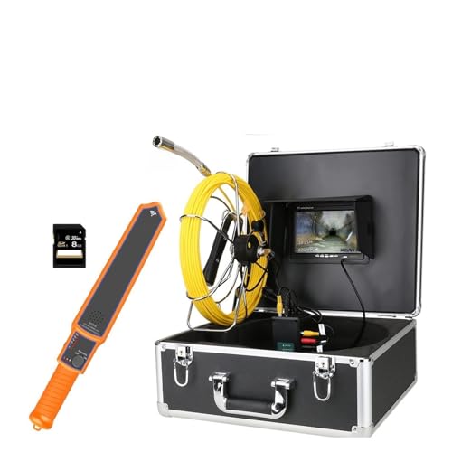 Videocamera for ispezione del tubo fognario della fognatura con contatore metro 2Hz ISPEZIONE DEL LOCCATORE PIBUTO ISPEZIONE DEL PIBO BORESCOPE CON MONITOR 7 pollici DVR 22mm IP68 HD 1000TVL per Fogna