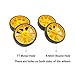 4PCS Toy Car Wheels Robot Car Rubber Tire Wheel for RC Car Truck Robot DIY Model Toy Wheel Replacement Parts (17x60mm Yellow)