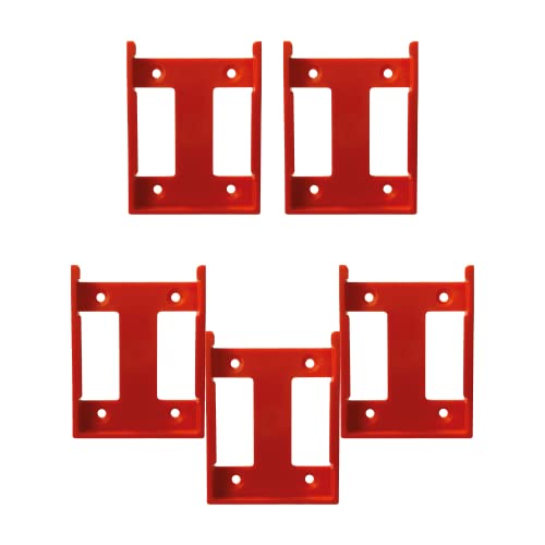 StealthMounts Lot de 5 supports de batterie pour Hilti 22 V Orange Cover