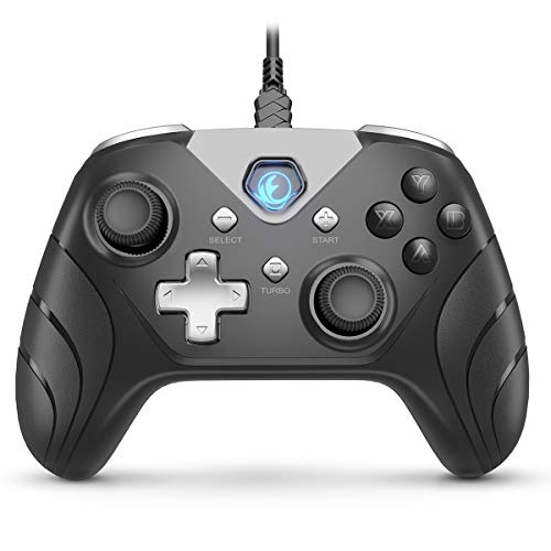 IFYOO XONE Manette de jeu filaire USB pour ordinateur et ordinateur portable (Windows 10/8/7/XP, Steam), Android, PS3 et Switch  [Câble USB amovible de 3,2 m et 2 adaptateurs OTG]