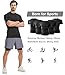 Dalavch 5 Pack Men’s Compression Shirts Short Sleeve Cool Dry Sports Athletic Workout Base Layer Undershirt T-Shirt Tops 5 Black Large
