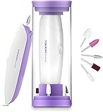 TOUCHBeauty Professional Electric Manicure & Pedicure Kit - 5-in-1 Nail Drill Machine, LED Light, Portable & Cordless, Includes 5 Interchangeable Attachments, Ideal for Acrylic, and Nail Care