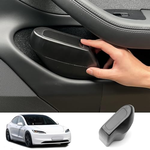 Image of Compatible with Door Handle Inserts Model 3 Side Door Trash Can for Tesla Model 3 (2023-2017), Car Door Trash Can for Tesla Model Y (2024-2020), Right Front Door Handle Pocket for Model 3 Accessories