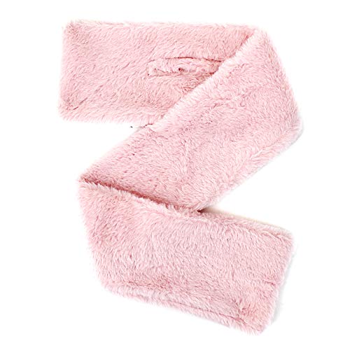 Lobagve Van Caro Warm Plush Scarf Solid Color Faux Fur Winter Neck Warmer Wrap Christmas for 3-12 Years4