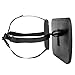Nuby Adjustable Backseat Baby Mirror with Swivel Base for Easy Viewing, Quick Install, Shatter Resistant, Black