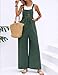 Korebow Wide Leg Jumpsuit for Women Spring Summer Casual Loose Bib Overalls Palazzo Pants Rompers Jumpsuits(0003-Cyan-1-XL)