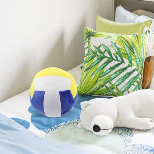 Ballon de volley en peluche coussin réaliste en coton PP - 5