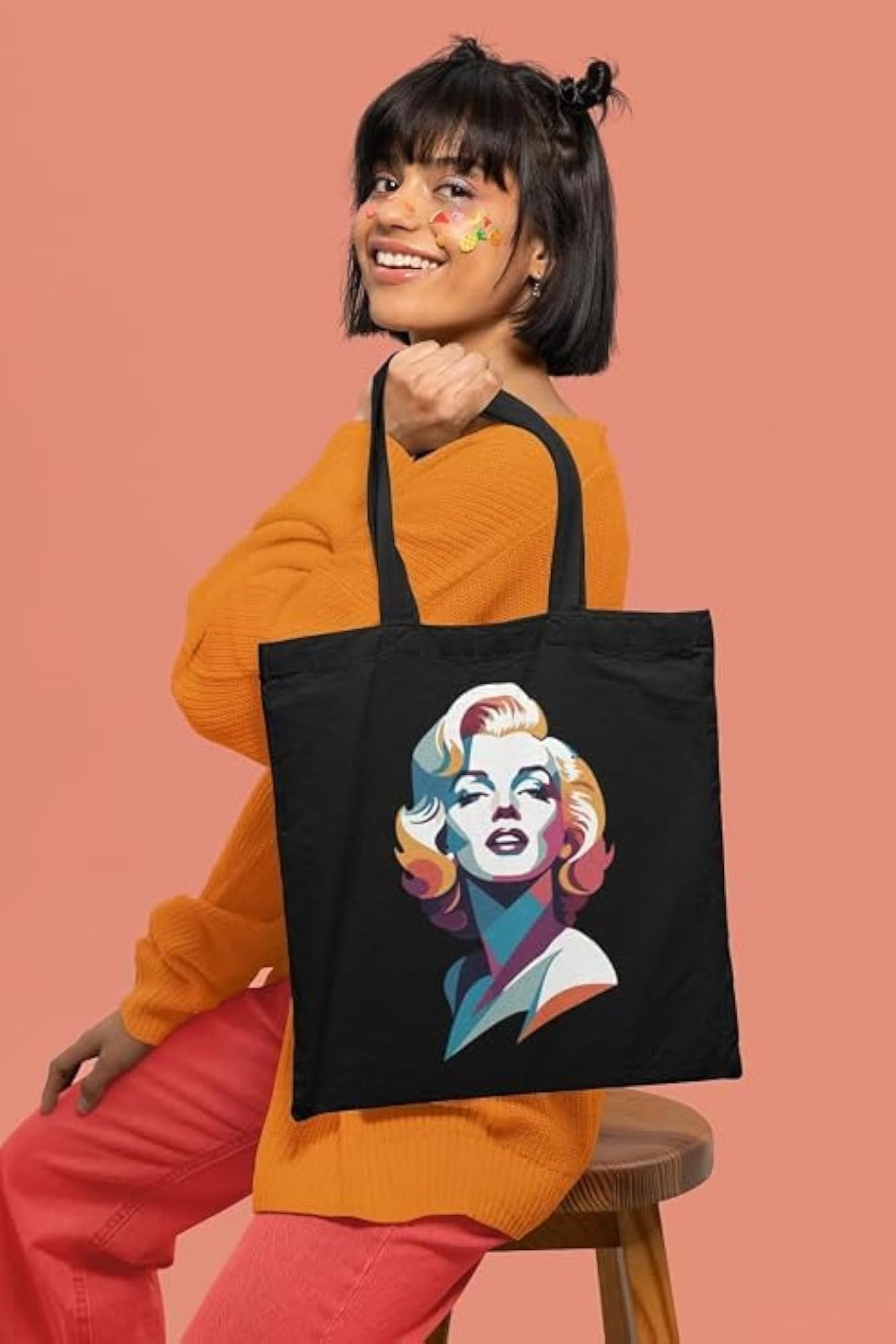 Cotton Canvas Printed Tote Bag for Women & Girls