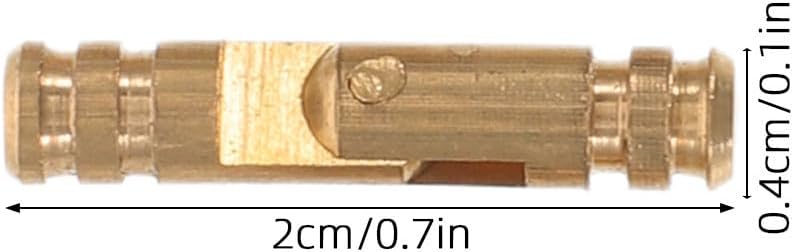 25pcs Brass Barrel Hinges for Jewelry and Wooden Boxes