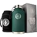 Malt Mountain Insulated Beer Growler, 64 oz, Double-Wall Stainless Steel, with Travel Bag - Vacuum Sealed Growlers for Cold Beer - 24 Hour Temperature and Carbonation - Drink Canister Jugs for Camping