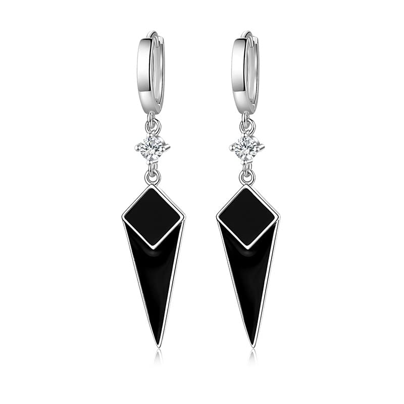 Boucles d'oreilles en Argent 925 LXGGUC avec cristal géométrique chic