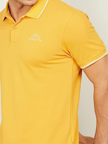 Image of Kappa Men Cotton Regular Fit Solid T Shirt