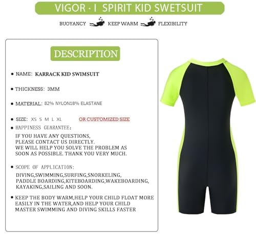 Image of karrack Girls and Boys One Piece Rash Guard Swimsuit Kid Water Sport Short Swimsuit UPF 50+ Sun Protection Bathing Suits