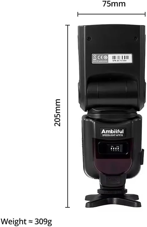 AMBITFUL AF970 Camera Flash Speedlite GN35 Manual S1/S2 2.4G Wireless image 5