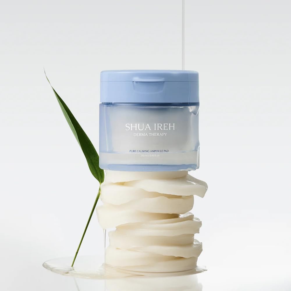 Pure Calming Toner Pads – Hydrating & Soothing Facial Pads for Sensitive Skin – with Panthenol – Vegan – 100 Pads / 250 ml (8.45 fl oz)