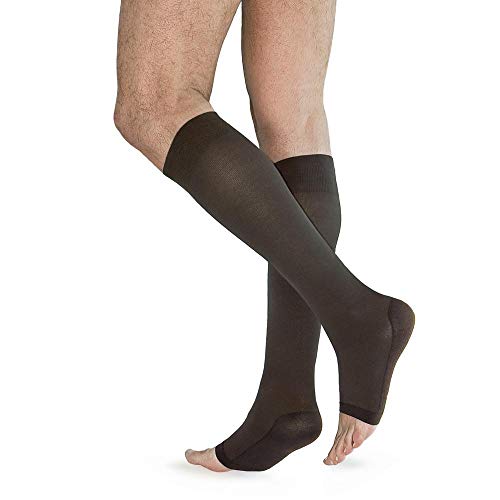 Chaussettes décontractées 70 deniers bout ouvert Solidea pour le confort quotidien des jambes