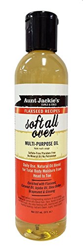 Charm "Jackie S Flaxseed Recette Soft All Over mutli Purpose Oil â€“ Huile 237 ml Cover