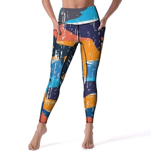 Legging fitness gym jogging Couleur Requin pantalon yoga taille haute S