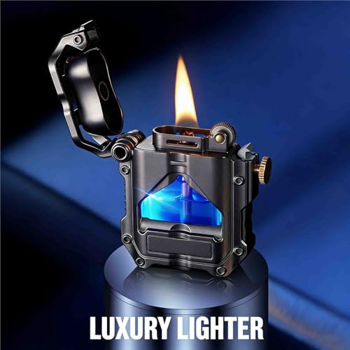 Encendedor mecánico de queroseno con ventana de nivel de combustible miniatura 5