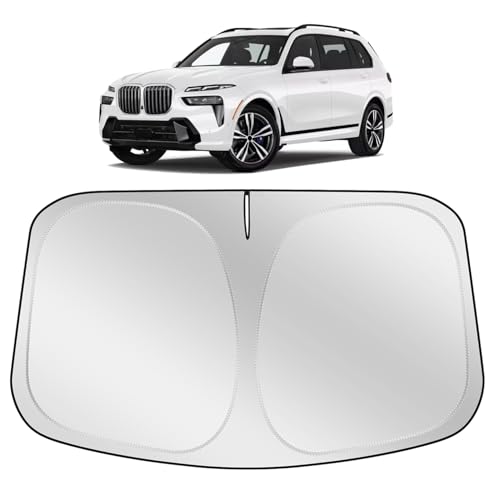 XHRING Windshield Sun Shade Sunshade Compatible with BMW X7 2019-2023 2024 2025 2026 Accessories Car...
