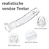 20cm Penis Dildo, Körpersicheres Material Lebensechtes Anfänger Sex Spielzeug Beide Dildo mit Sauger für Damen , Männer Analspielzeug #3