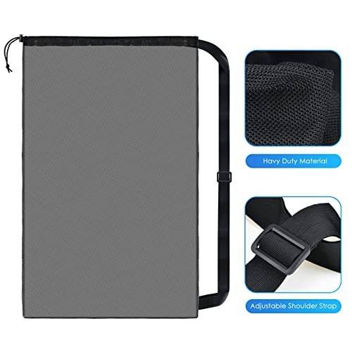 image for BROTOU Extra Large Sports Ball Bag Mesh, Basketball Bags Team Balls, A