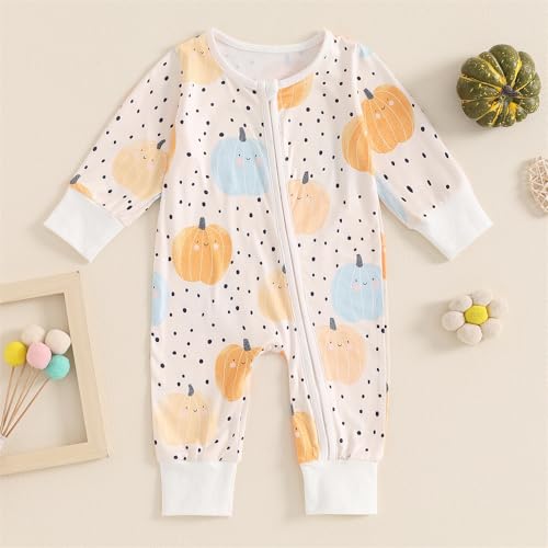 Newborn Baby Girl Clothes Flower Romper One Piece Jumpsuit Infant Halloween Outfit Fall Winter Coming Home Outfits3