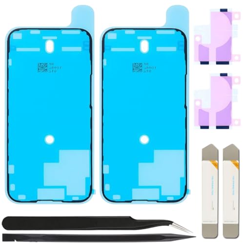 ZHUROUPU 2 Pezzi di Adesivo pretagliato Impermeabile per iPhone 15