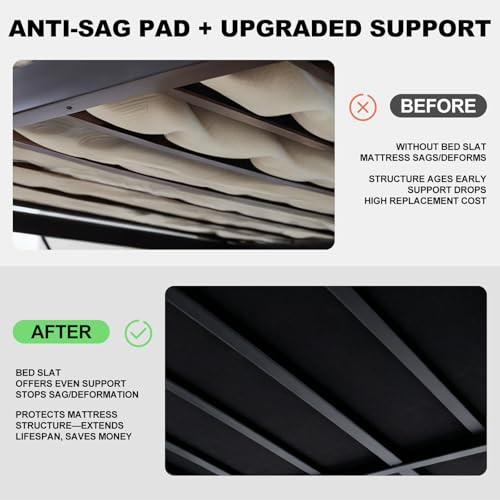 Queen Bunkie Board 10mm (60x80 inches) - Anti-Sag Mattress Support Board, Noise-Minimizing, Breathable & Moisture Resistant - Universal Fit for Metal Bed Frame,Platform Beds & Pull-Out Sleeper Sofa by ameruse - Image 5