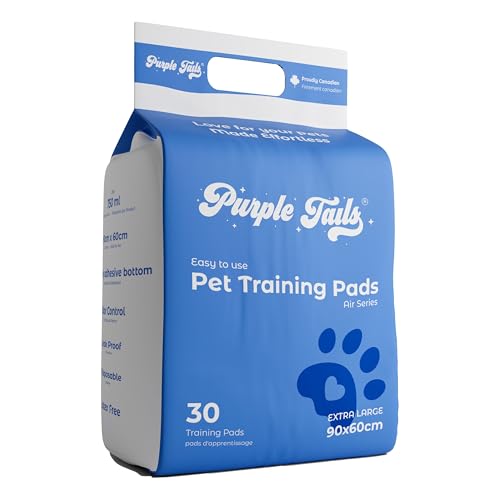Image of Pet Training Pads Air Series - XL (Pack of 30) | Leakproof Heavy-Absorbent Puppy Pee Pads with Non-Slip Adhesive Tape | Odour Control, Quick-Dry Potty Pads for Dogs (30, 90x60cm)