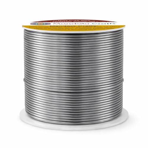 Image of Mandala Crafts 18 Gauge Gray Anodized Aluminum Craft Wire, 100 FT | Colored, Flexible, Bendable, for Bonsai, Armature, Sculpting, Wire Wrapping, Jewelry Making, Weather & Tarnish Resistant